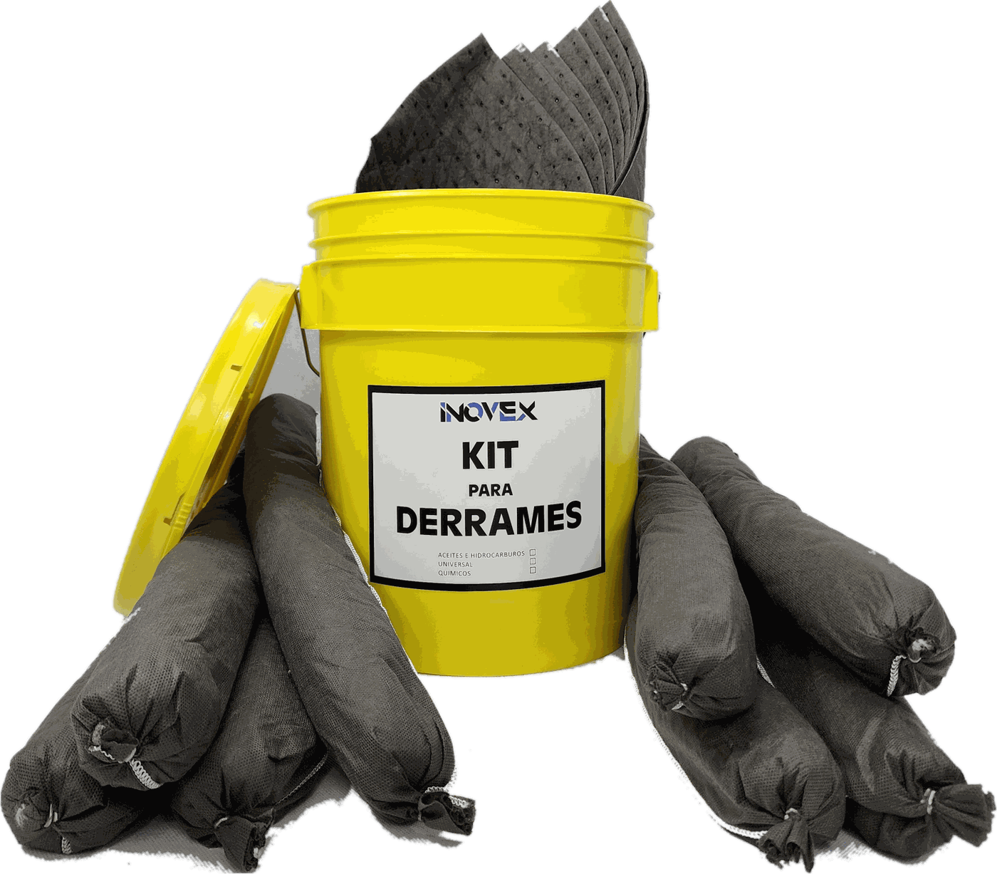 Kit antiderrames en cubeta