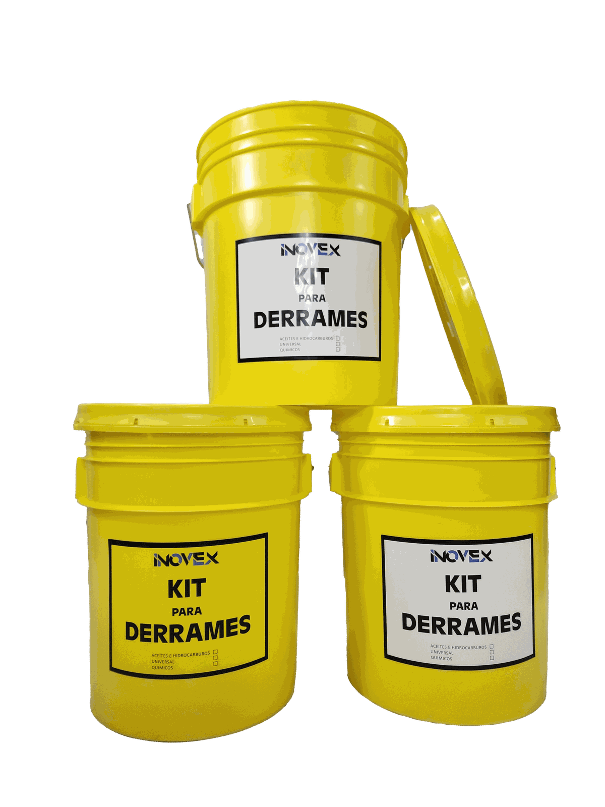 Kits antiderrames en cubeta